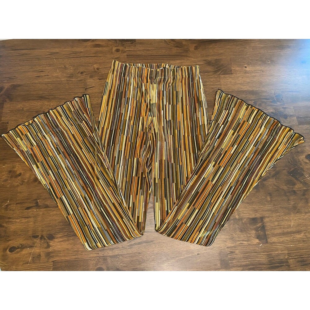 TOPSHOP Women's Flare Pants, US Size 6 - Groovy Vintage 70s Style